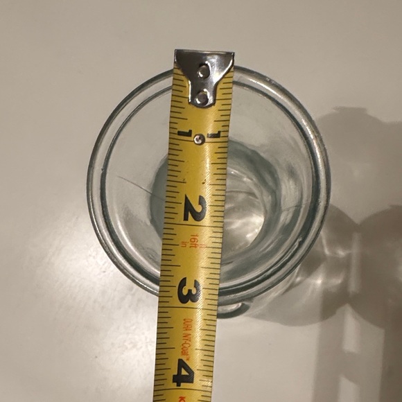 Minimalist Clear Glass Vase Full Litre - Picture 4 of 5